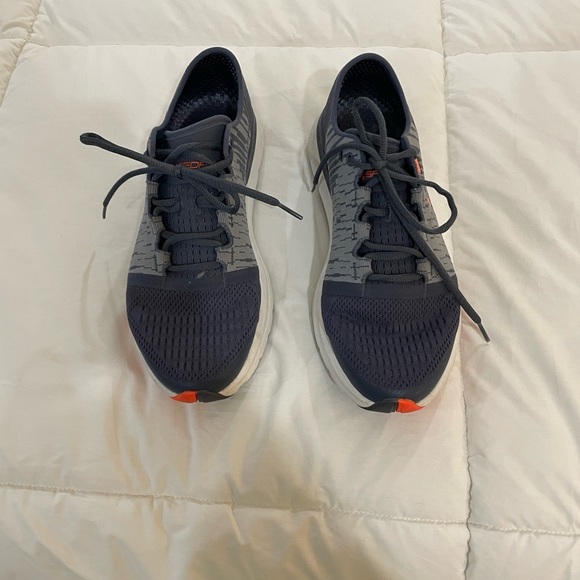 Under Armour Gray and Orange Sneakers